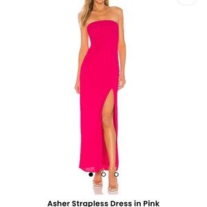 NWT Asher Strapless Dress in Pink (S)